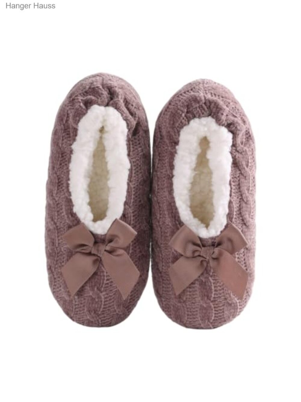Fuzzy Chenille Slipper Socks Non Slip Plush Sole Women's Cozy House Slippers